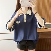 【予約222810】大きいサイズ春夏新作 韓国 レディース ファッション  Tシャツ   LL-4L
