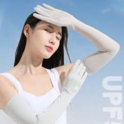 夏用 韓国風 女性用 日焼け防止 長袖手袋 薄手 レースの手袋 サンシェード   タッチスクリーン対応