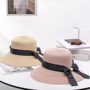 帽子、女性、夏、折りたたみ式、麦わら帽子、日よけ帽、ビーチ帽子、大きなつばのある日よけ帽