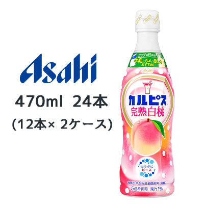☆〇 アサヒ カルピス 完熟 白桃 470ml デザインラベル 24本 ( 12本×2 