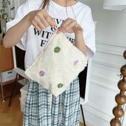 ポーチ　収納バッグ　大容量　花　デザイン　レディース　韓国ファッション