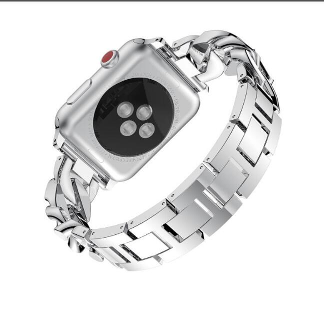 apple watch バンド ステンレス おしゃれ  腕時計ベルト 軽い 装着簡単 長さ調整可 レディース メンズ