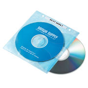 【5色ミックス×5セット】 サンワサプライ DVD・CD不織布ケース(リング穴付) FCD