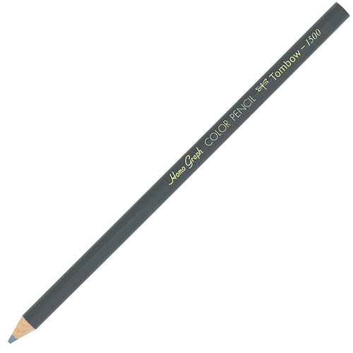 トンボ鉛筆 色鉛筆 1500単色 ねずみいろ 1ダース(12本) Tombow-1500-