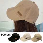 【3Colors】ハット　つば広帽子　オシャレ　紫外線対策　屋外　シンプル　無地　日焼け止め　小顔効果