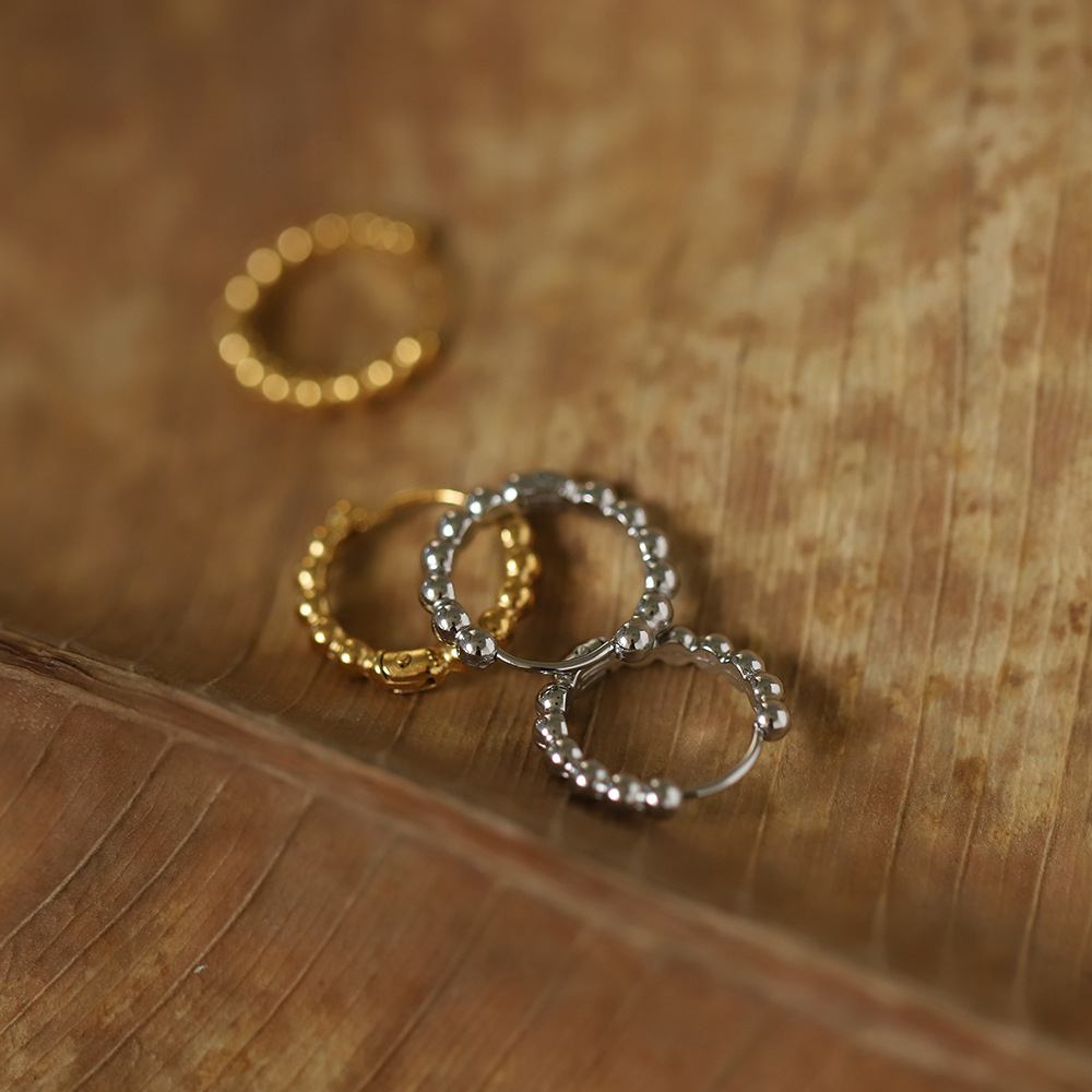 ステンレスピアス アクセサリー 金属アレルギー対応 INS デザイン 18Kコーティング