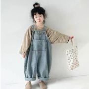 ストラップ  2024夏新作 INS  韓国ファッション 韓国子供服  子供服 可愛い  ズボン じゅんしょく 90-140