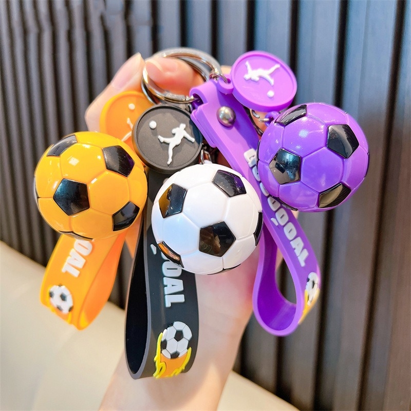 6色 アクリル サッカーキーホルダー サッカー愛好家 サッカー記念品