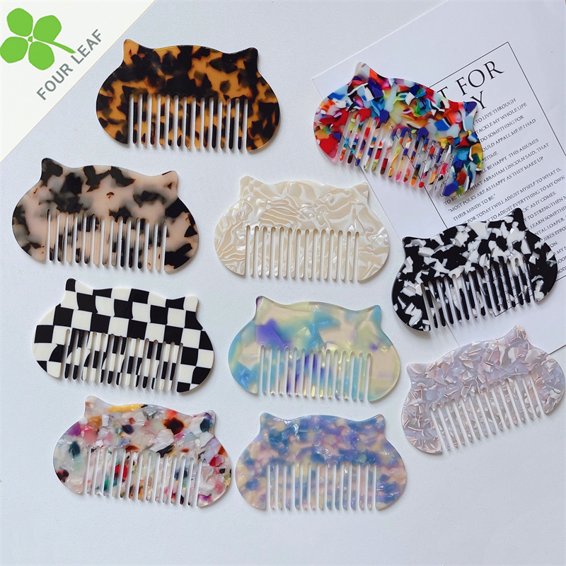 猫形 粗目くし ヘアコーム 理髪店と家庭用 くし コーム お風呂で使う ヘアアクセサリー 可愛い