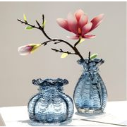 福袋のような形でおしゃれ ガラス花瓶 おしゃれ 北欧 フラワーベース   かわいい 花器 ガラス瓶