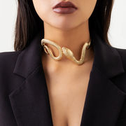ヘビチョーカー 蛇 メタルウィンド ファッション レディースネックレス  欧米風