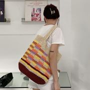 かごバッグ　トートバッグ　春夏　デザイン　レディース　INS　韓国ファッション