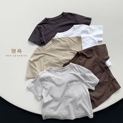 2024新作 韓国風  ベビー服  子供服 男の子  半袖  トップスTシャツ5色  80-130cm