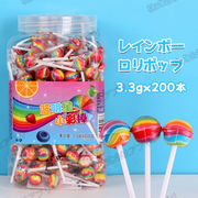 【200本入】ミニロリポップ　レインボーロリポップ　人気お菓子　キャンディ　SNS　レロレロ