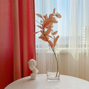 洗練されたシルエット INSスタイル シンプル フラワーアレンジメント 家庭用置物 透明花瓶 ガラス花瓶