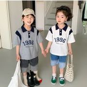 2024夏新作 韓国風子供服 新しいスタイル 男女兼用 Tシャツ 90-140cm