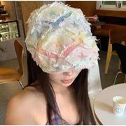 キャップ 小顔効果  帽子 ベレー帽 紫外線カット