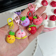 全5色 可愛い いちごのキーホルダー いちごの雑貨 いちごのアクセサリー フルーツのキーホルダー  女性小物