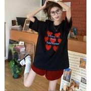 【予約223339】大きいサイズ春夏新作 韓国 レディース ファッション プリント  Tシャツ ワンピースLL-4L