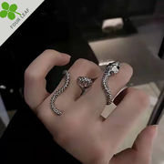 へび リング 指輪 レトロ アクセサリー 高級感 ファッション 開口指輪 レディース
