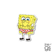 スポンジ・ボブ ダイカットミニステッカー パンツ キャラクター アメリカ アニメ SpongeBob SPO050
