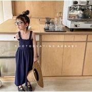 【2024夏新作】韓国風 子供服 ベビー服 キッズサマーキャミソールワンピースプリンセススカート