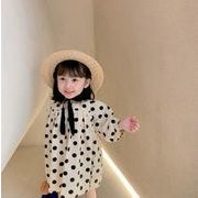 子供　 ワンピース　水玉　フリル シフトドレス　子供服　キッズ　可愛い　韓国子供服