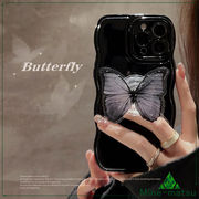 蝶柄のスマホスタンド スマホケース iphoneケース アイフォンカバー 携帯カバー 可愛い ファッション