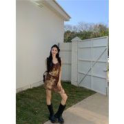 細みせ美人シルエット 激安セール ミニスカート 2024夏 お出かけ イレギュラー ザカラー キャミワンピース