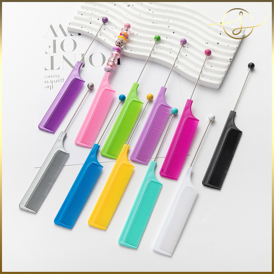 12色】カスタムくし 櫛 ビーズくし ビーズくし ヘア用くし メイク