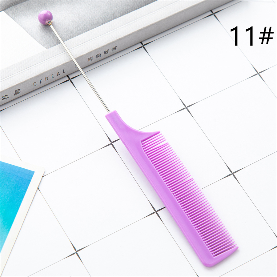 12色】カスタムくし 櫛 ビーズくし ビーズくし ヘア用くし メイク