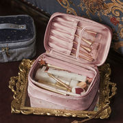 コスメティックバッグ大容量収納バッグベルベットポータブルトラベルバッグコスメティック収納バッグ