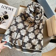 初回送料無料　薄い日焼け止めストール　長い綿麻風マフラー　レディースファション商品　人気ストール