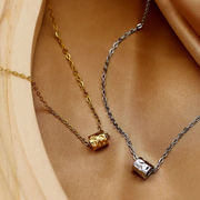 ネックレス ステンレス チェーン アクセサリー  サージカルステンレス ネックレス  韓国 2024新作