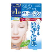 海外大人気★KOSE クリアターン ホワイト マスク（コラーゲン）5回分