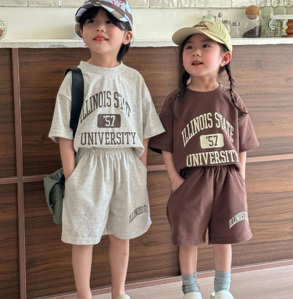2024夏新作 韓国風子供服 キッズ服 半袖 シャツ ショートパンツ