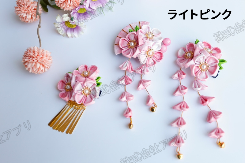 3点セット】6種類 和風 髪飾り ヘアピン ヘアアクセサリー 着物髪飾り 
