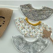 2024夏新作 子供服 韓国風子供服  子供用エプロン 涎掛け キャラクター よだれかけ ins