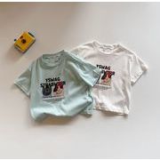 2024夏新作 子供服 韓国風子供服  ベビー服 男女兼用 半袖 トップス Tシャツ