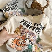 2024夏新作 子供服 韓国風子供服  ベビー服 男女兼用 半袖 トップス Tシャツ