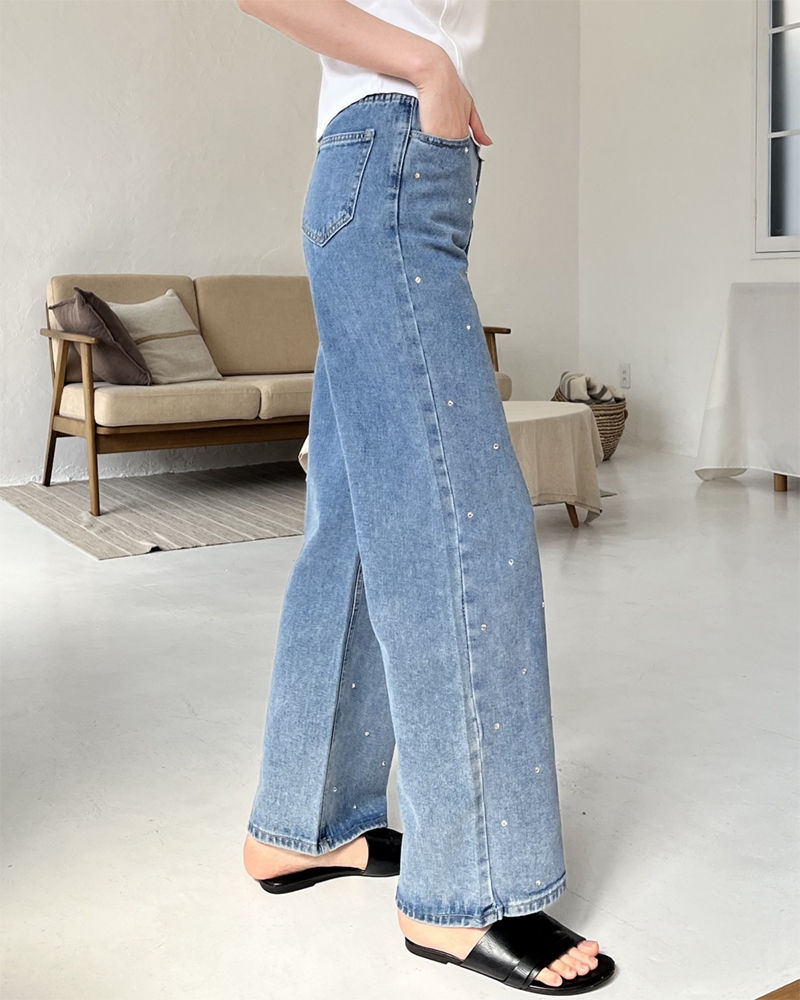 2024新作商品♪】ラインストーン付きデニムパンツ | 卸売・ 問屋