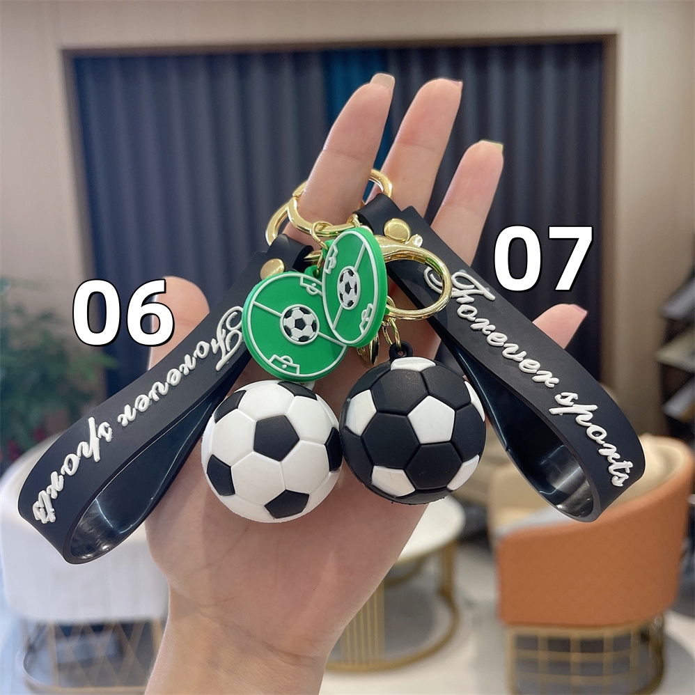 ハンドメイドネーム入りサッカーキーチェーン