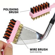 ゴルフ用品 クリーニングブラシ ゴルフクリーニングツール