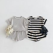 2024★夏新作★韓国風ベビー服★トップス+ズボン★66cm～100cm 2色