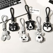 PU 猫 犬キーホルダー 犬雑貨 シュナウザー プードル ボーダーコリー ハスキー  猫キーホルダー ねこ	ネコ