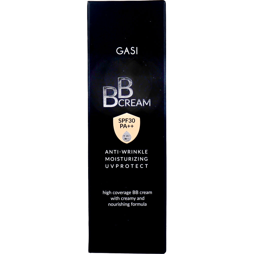 [8月26日まで特価]GASI(ガシ) アンチリンクル モイスチャライジング UVプロテクト BBクリーム BK 50g