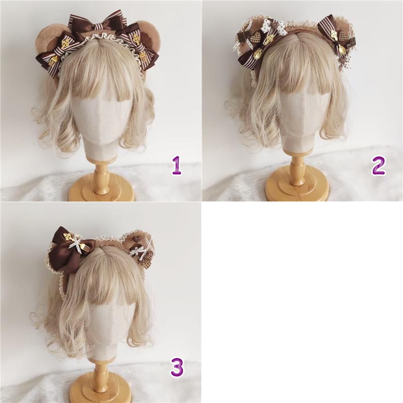 ティーパーティー ヘッドドレス ロリータ メイド ヘアアクセ