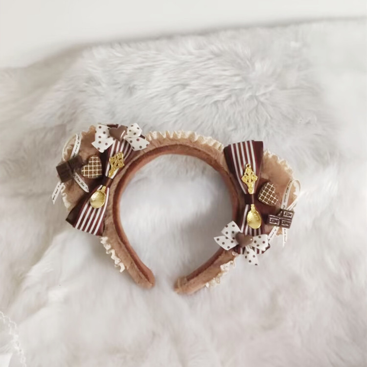 ティーパーティー ヘッドドレス ロリータ メイド ヘアアクセ