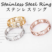 2024★リング★ステンレスリング アクセサリー大人の美しさ シンプル 可愛い リング