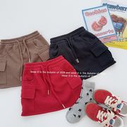 子供服　90~150cm　キッズかごスカート　バンドショート丈キュロット　ミニスカート　　韓国キッズ服